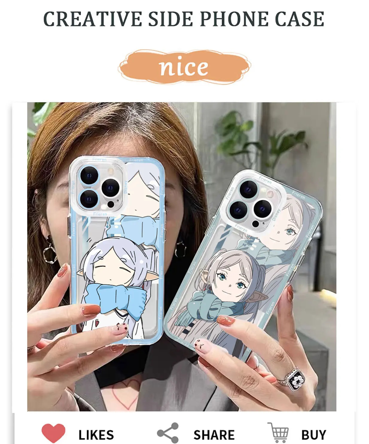 Coque Frieren Transparente iPhone — détail 1