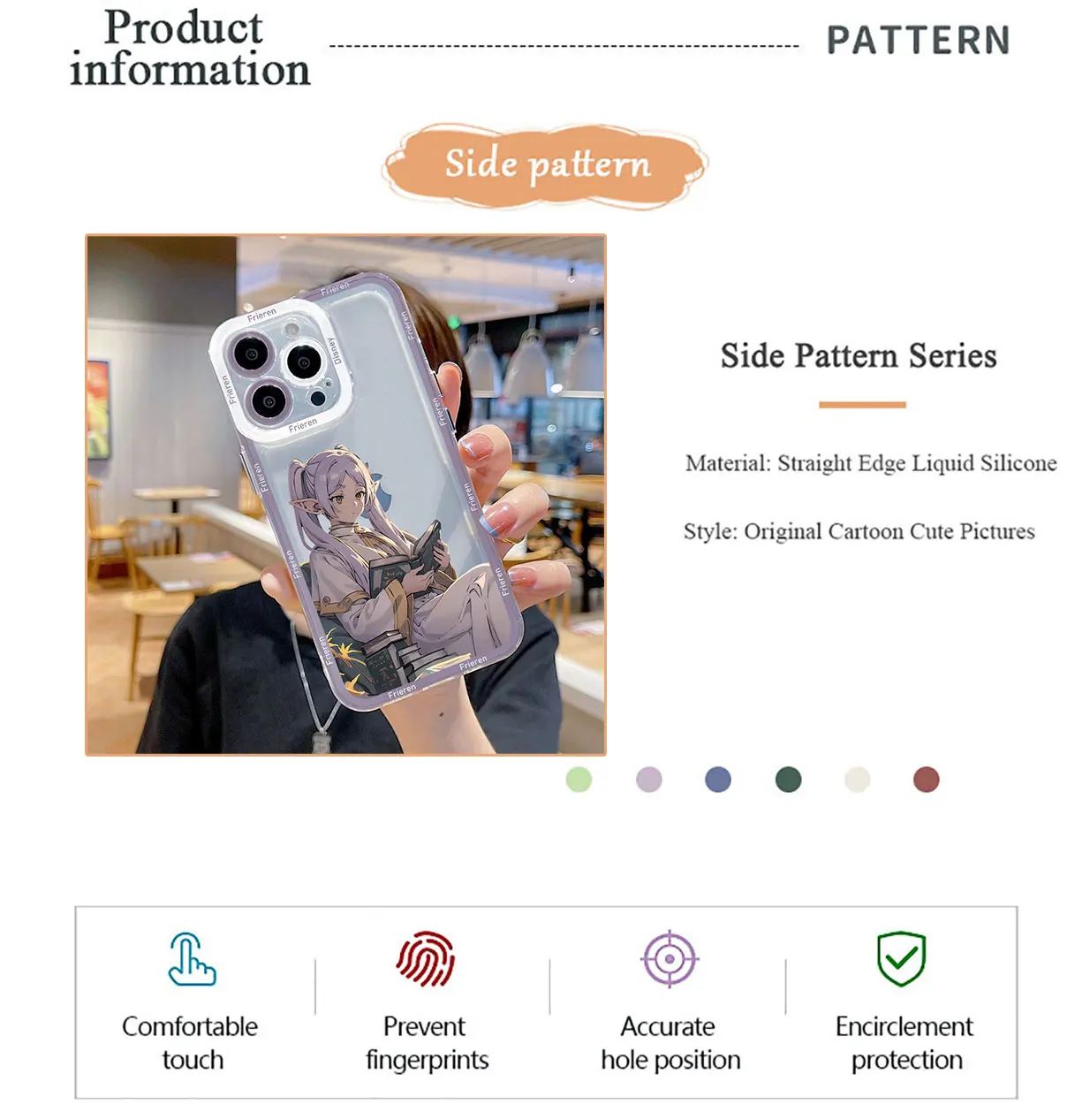 Coque Frieren Transparente iPhone — détail 3